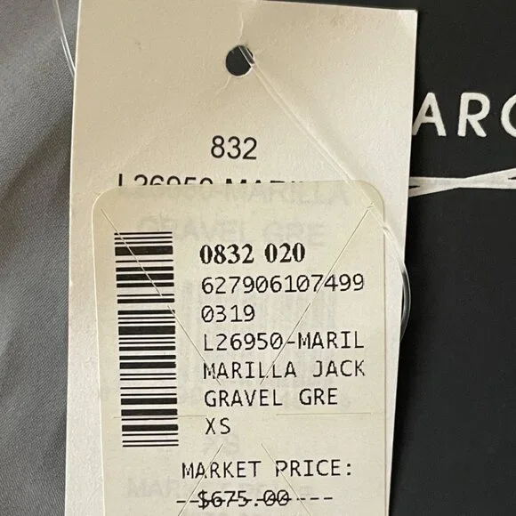 NWT Lamarque Quilted Leather Jacket Marilla Size XS Gravel Grey $675 - Picture 15 of 16